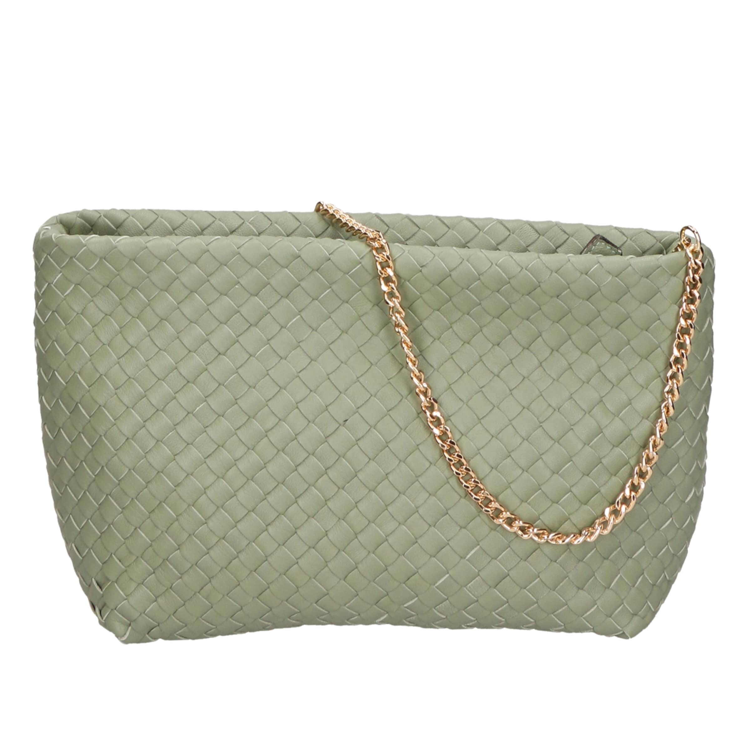 Borsa a spalla di Gave Lux in verde: frontale