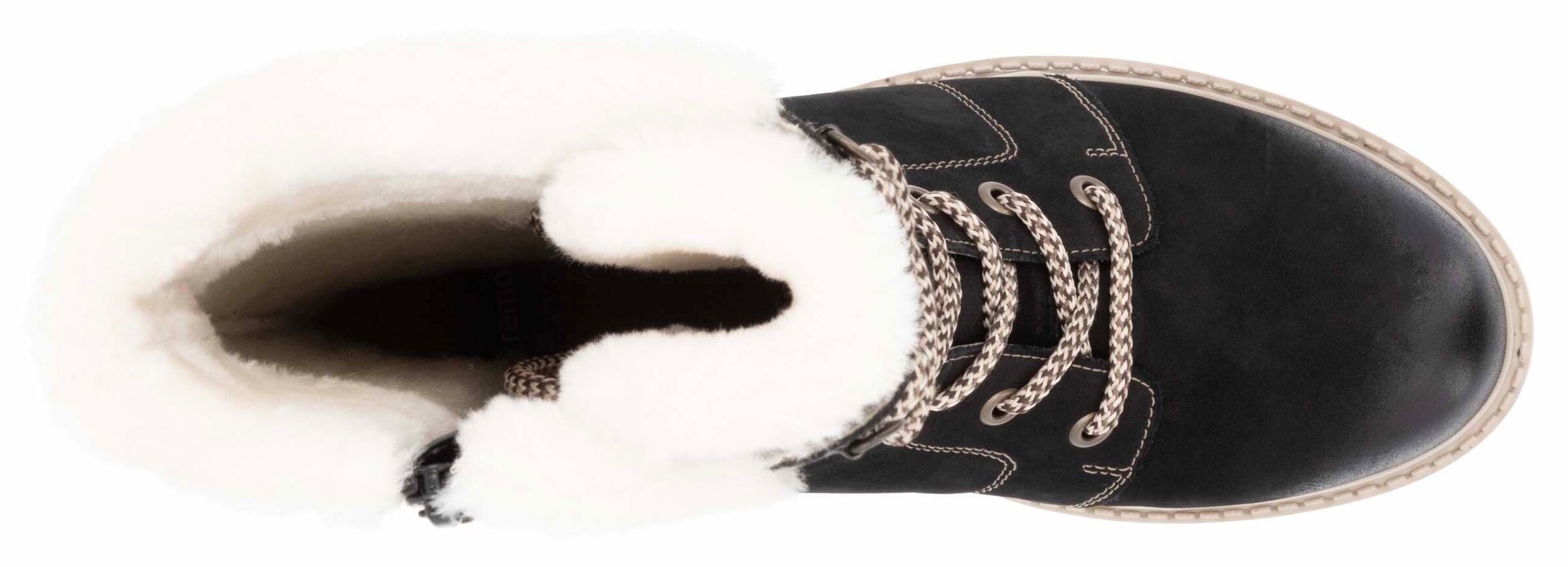 REMONTE Schnürstiefelette in Schwarz