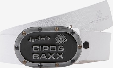 CIPO & BAXX Belt in White: front