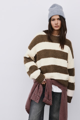 Pull&Bear Pulóver 'PACIFIC' - barna: elől