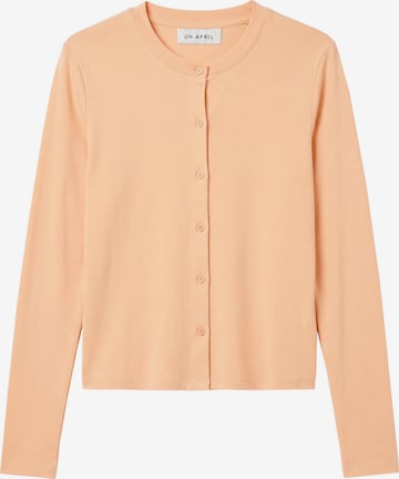 OH APRIL Gebreid vest 'Tima' in Oranje: voorkant
