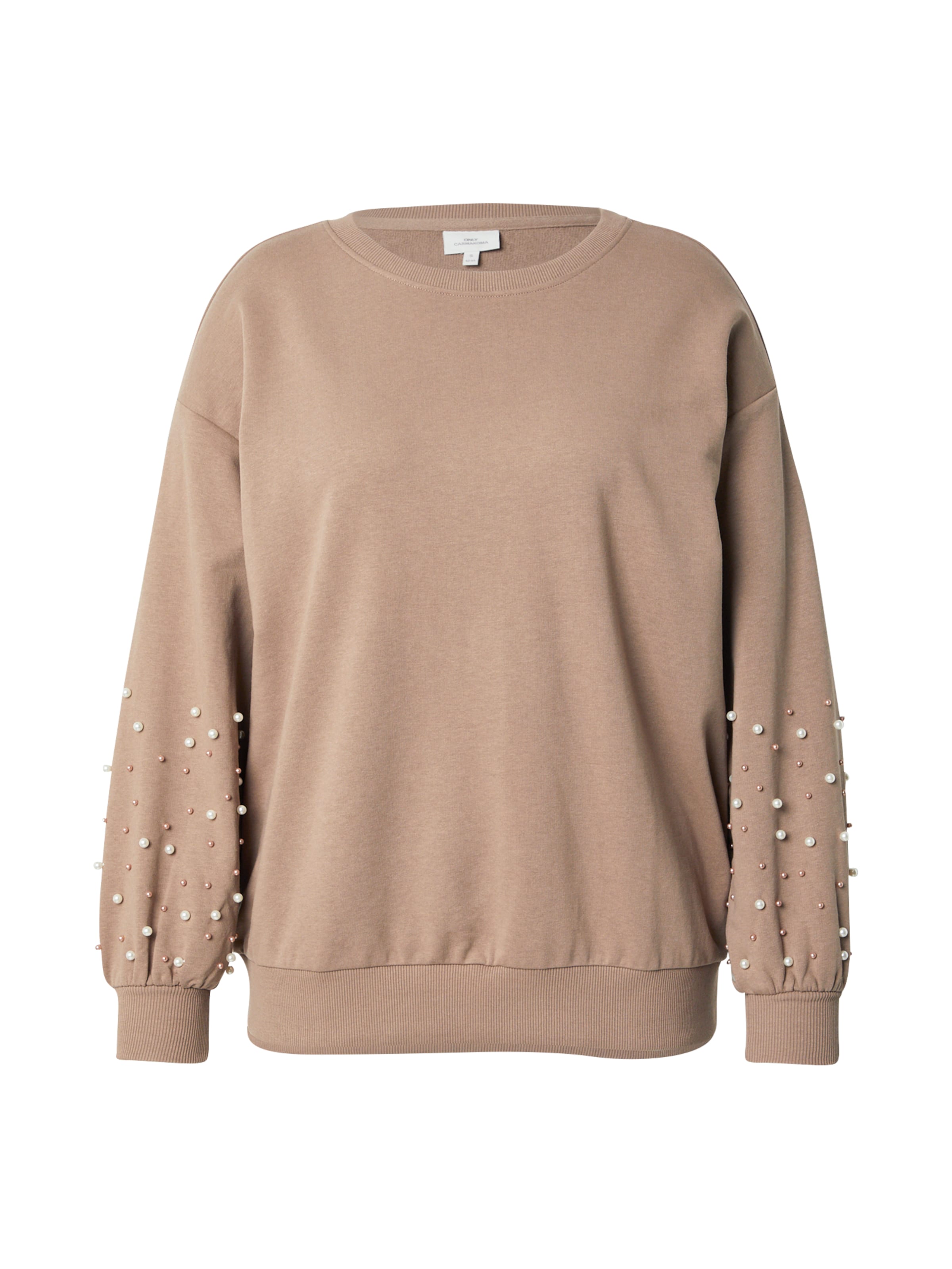 ONLY CarmakomaSweater majica 'VIOLETTA' - siva boja: prednji dio