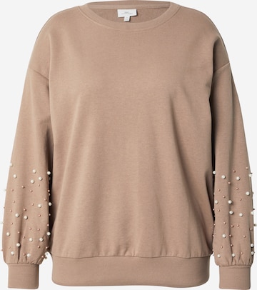 ONLY CarmakomaSweater majica 'VIOLETTA' - siva boja: prednji dio