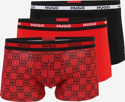 Boxer trumpikės 'PLANET' iš HUGO, spalva – raudona / juoda / balta, Prekių apžvalga