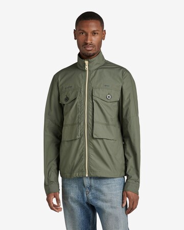 Veste mi-saison G-Star RAW en vert : devant