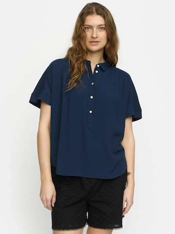 Soft Rebels Shirt 'SRAlberta' in Blauw: voorkant