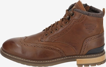 PANTOFOLA D'ORO Lace-Up Boots 'Tocchetto' in Brown