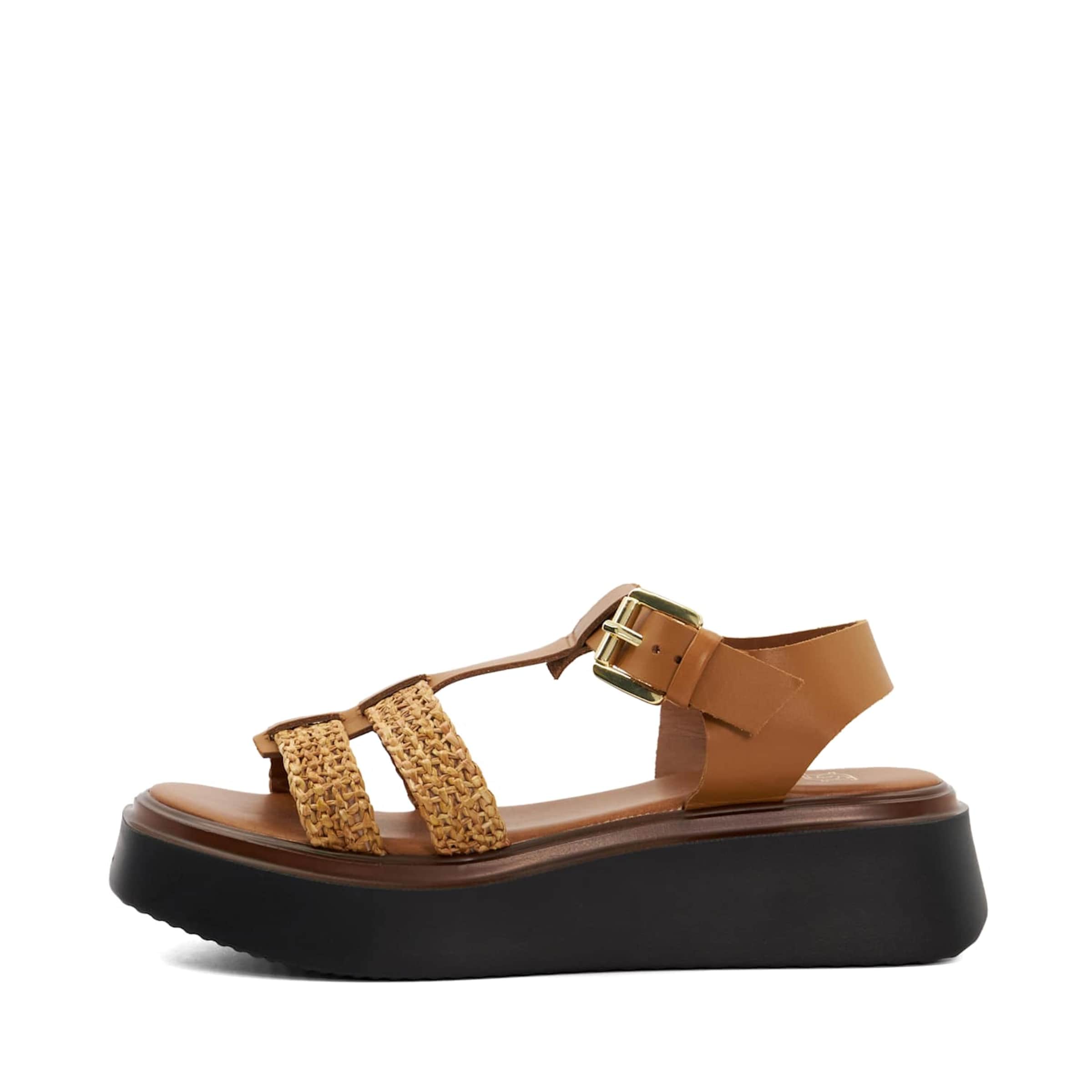 Dune LONDON Sandale 'Lyons' in Braun