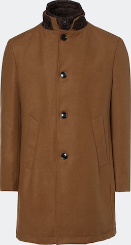 Andrew James Winter Coat ' Winston ' in Brown: front