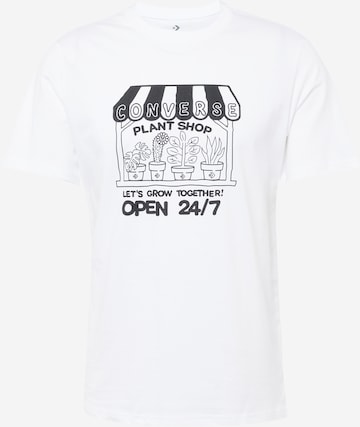CONVERSE T-Shirt 'PLANT SHOP' in Weiß: predná strana