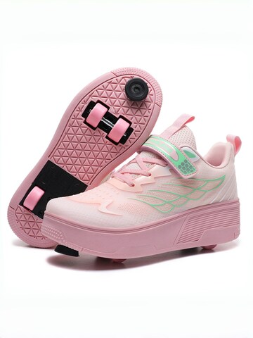 HUSKSWARE Inline and Roller Skates in Pink: front