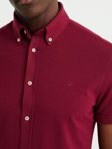 WE Fashion Slim fit Πουκάμισο σε κόκκινο