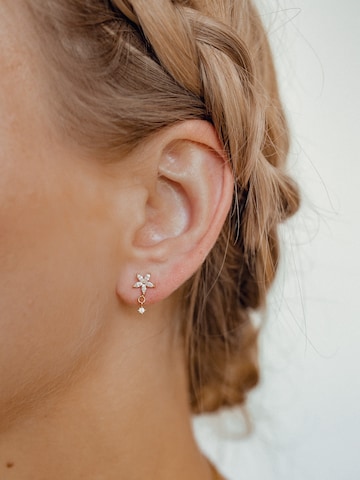 Hey Happiness Earrings 'Daisy Bloom' in Gold: front