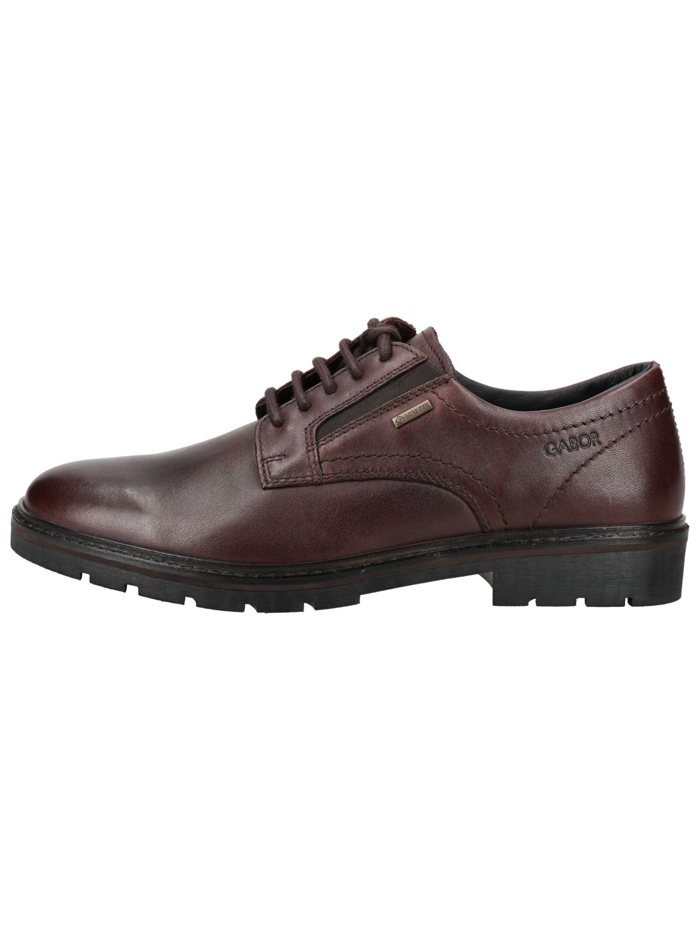 Chaussure à lacets GABOR en marron : sur le côté