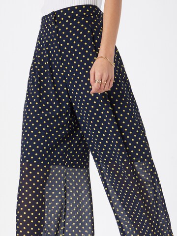 MICHAEL Michael Kors Wide Leg Hose 'ASTOR' in Blau