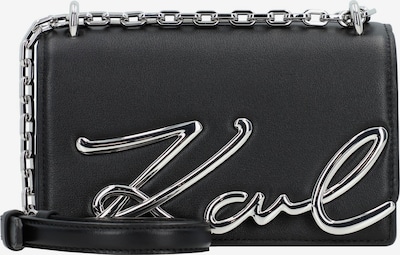 Karl Lagerfeld Sac à bandoulière 'Signature' en noir / argent, Vue avec produit