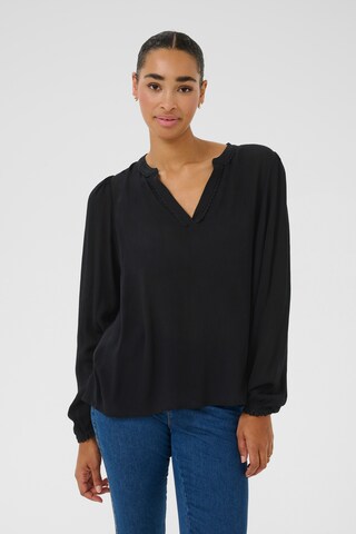 Kaffe - Blusa 'KANo' em preto: frente