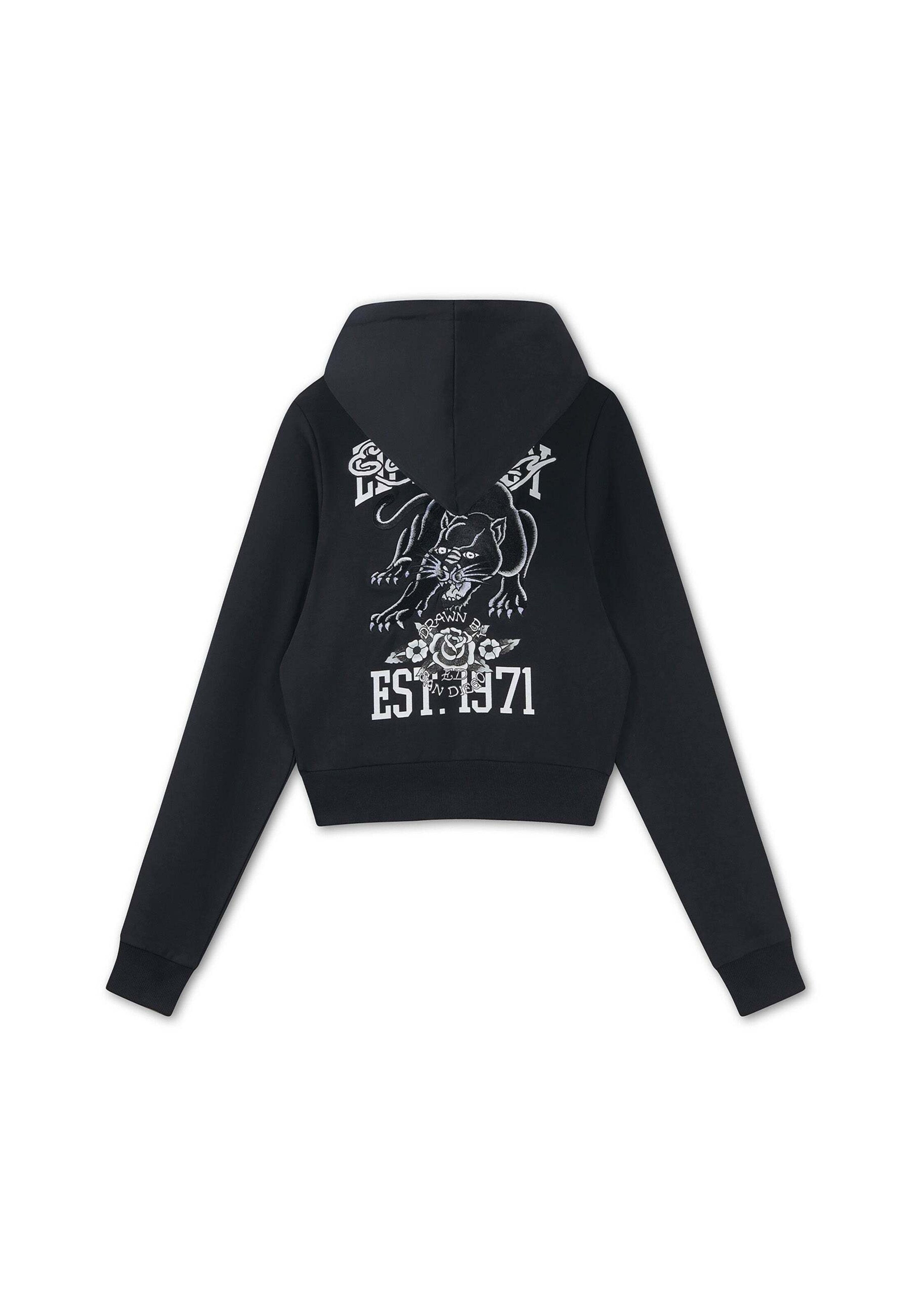 Ed Hardy Tepláková bunda ''Panther 1971' ' - Čierna
