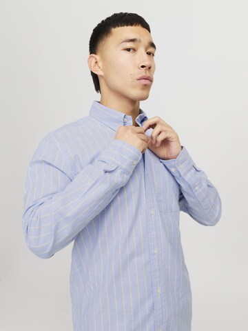 JACK & JONES Regular Fit Hemd 'JPRBLUBrook' in Blau
