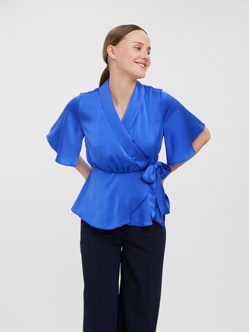 VERO MODA Blouse in Blauw: voorkant