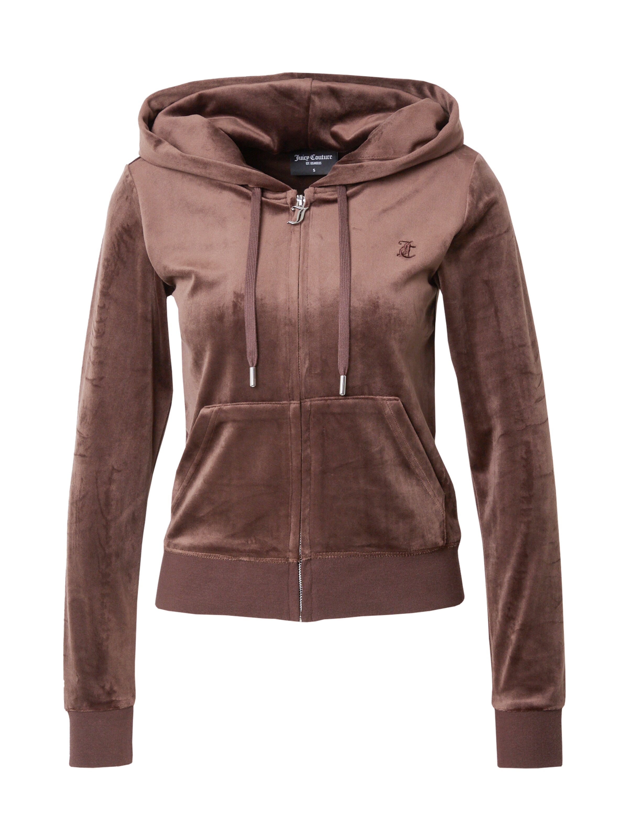 Juicy Couture Zip-Up Hoodie 'Robertson' in Brown: front
