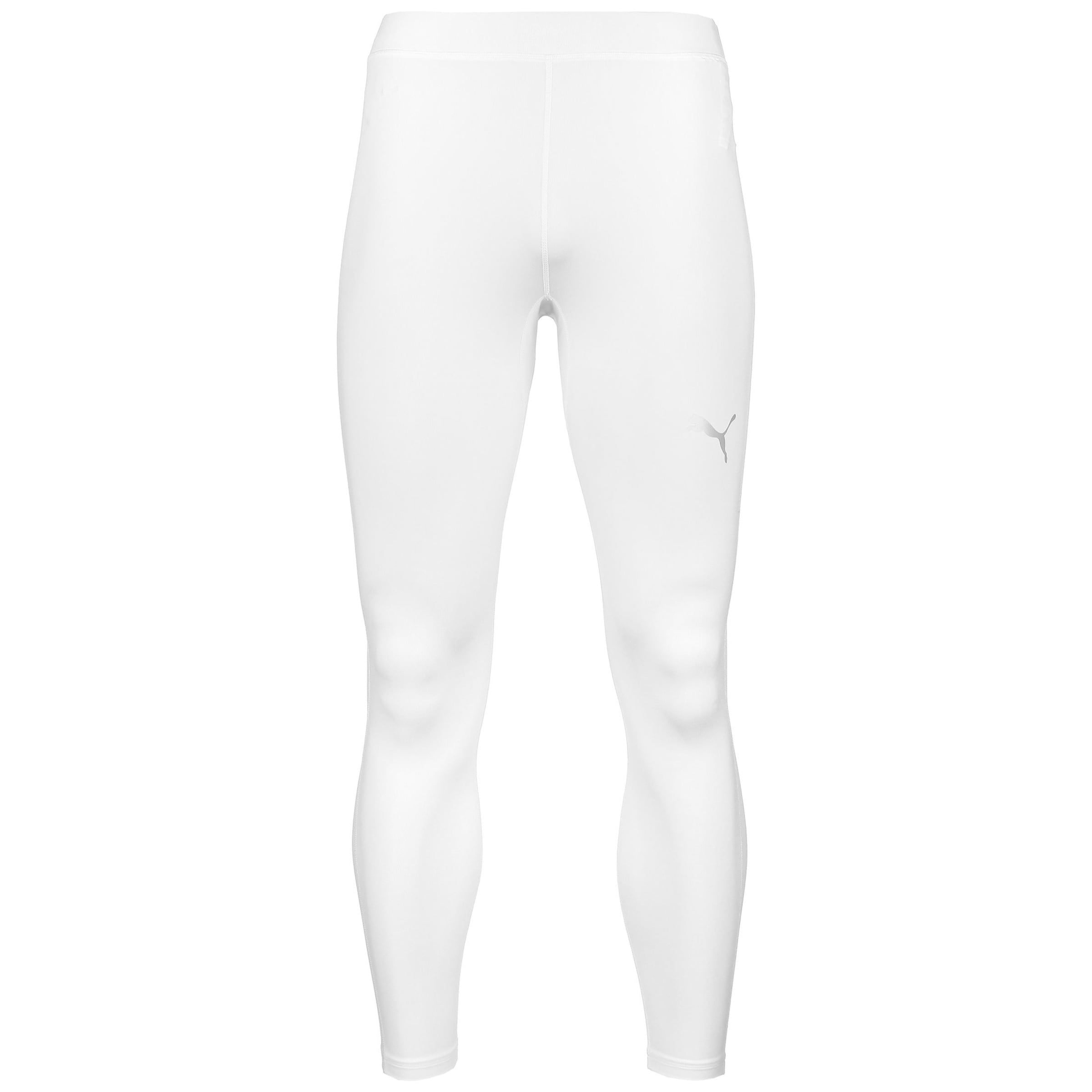 PUMA Skinny Sportunterhose 'Liga' in Weiß: Vorderseite