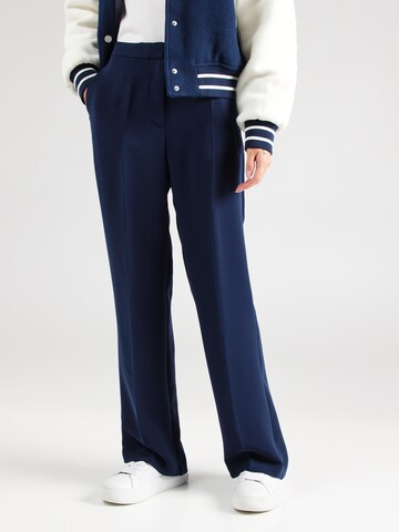 Regular Pantalon à plis TOMMY HILFIGER en bleu : devant