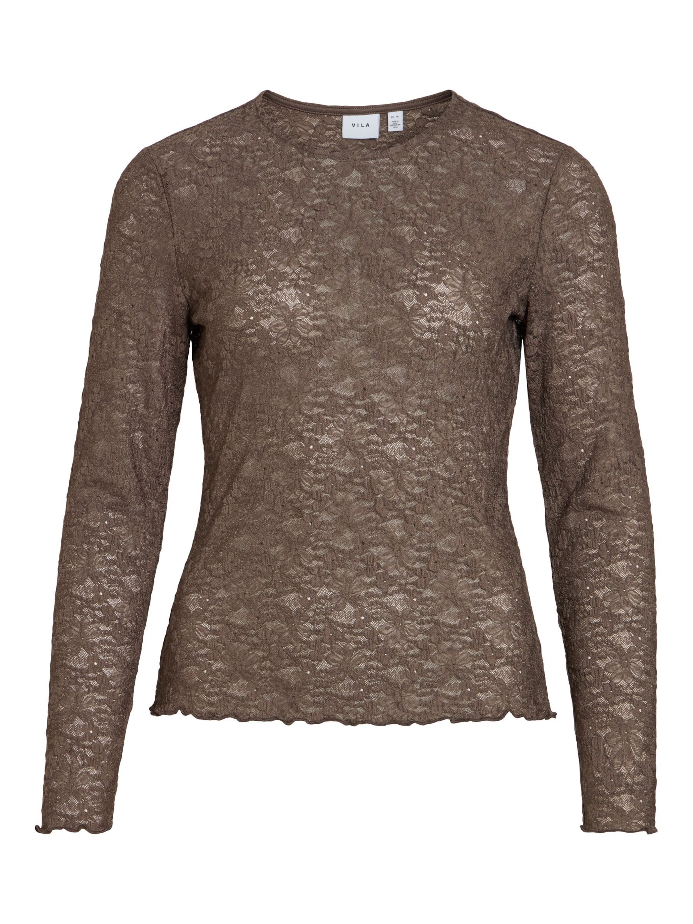 VILA Blouse 'VIFay' in Bruin: voorkant