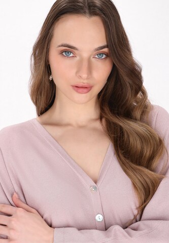 DreiMaster Klassik Вязаная кофта 'Classic Look' в Ярко-розовый