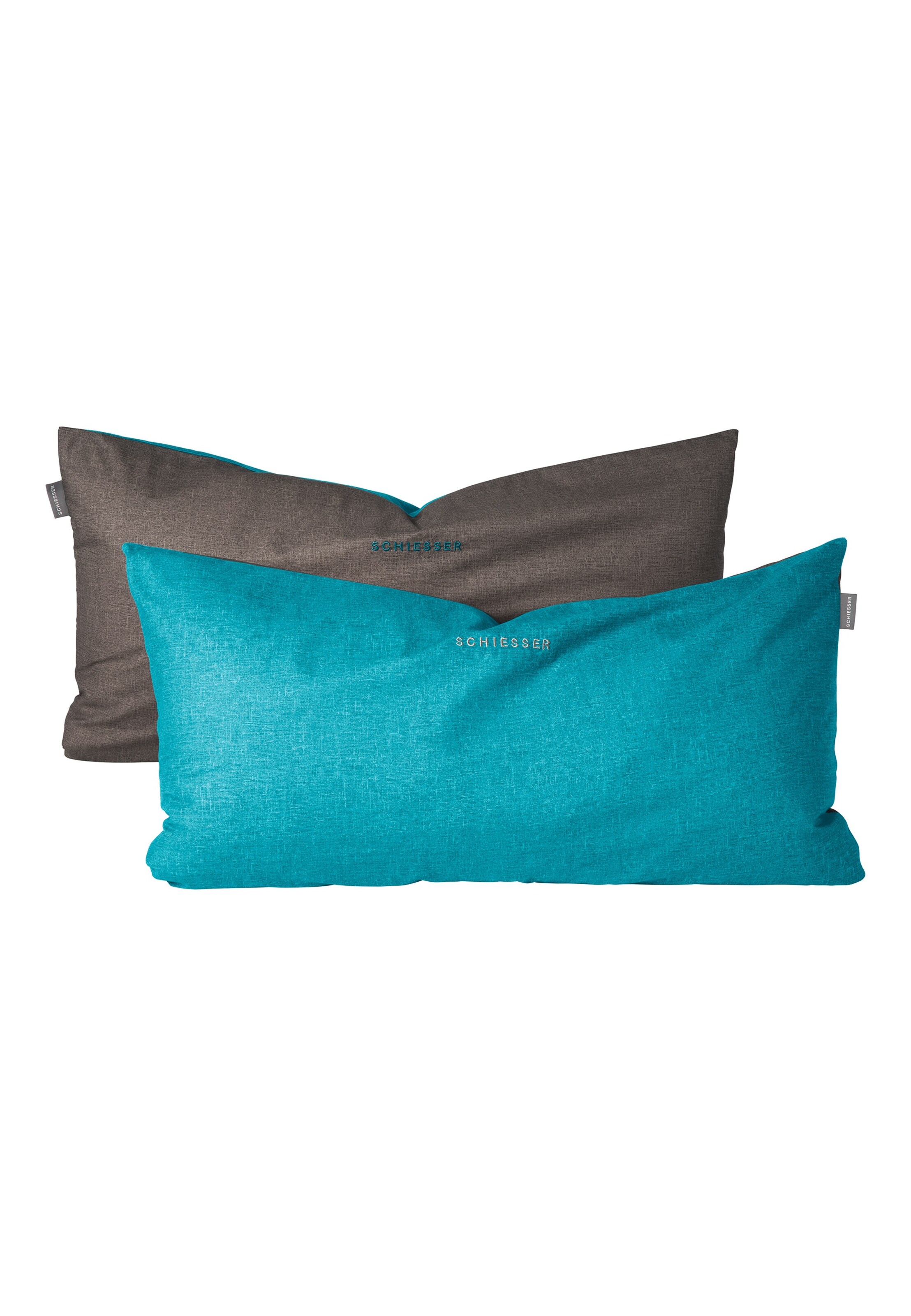 SCHIESSER Kussens 'Doubleface Renforcé' in Blauw: voorkant