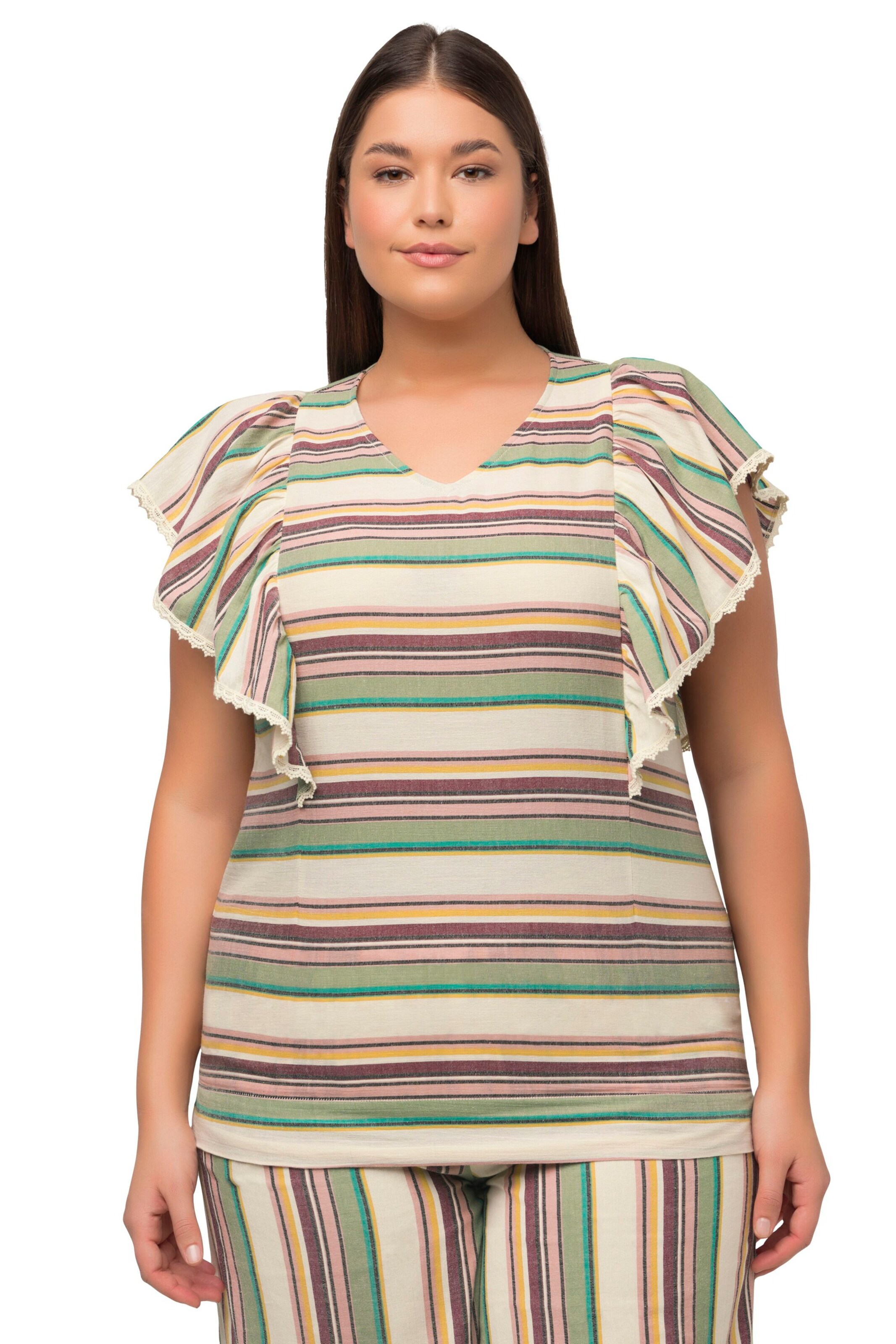 Ulla Popken Bluse in Mischfarben: Vorderseite