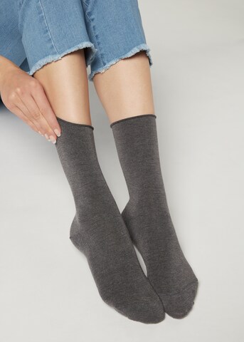 CALZEDONIA Socken in Grau: predná strana