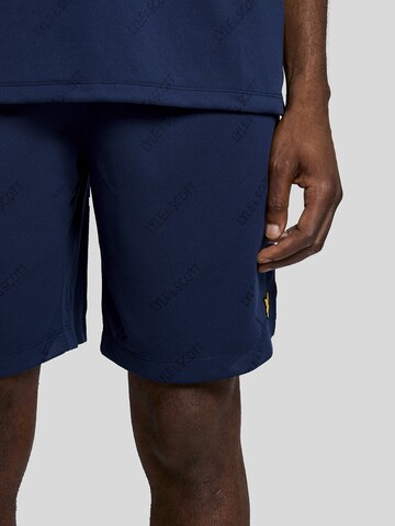 Lyle & Scott Regular Broek in Blauw