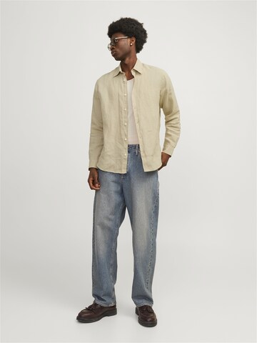 JACK & JONES - Ajuste regular Camisa 'Lawrence' en marrón