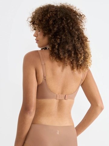 SLOGGI Trojúhelníková Podprsenka 'ZERO Feel 2.0' – hnědá