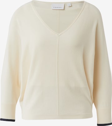 Pull-over COMMA en beige : devant