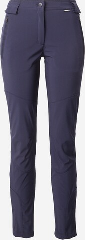 ICEPEAK Slim fit Outdoor Pants 'DORAL' in Blue: front