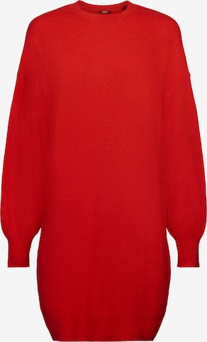 ESPRIT Knitted dress in Red: front