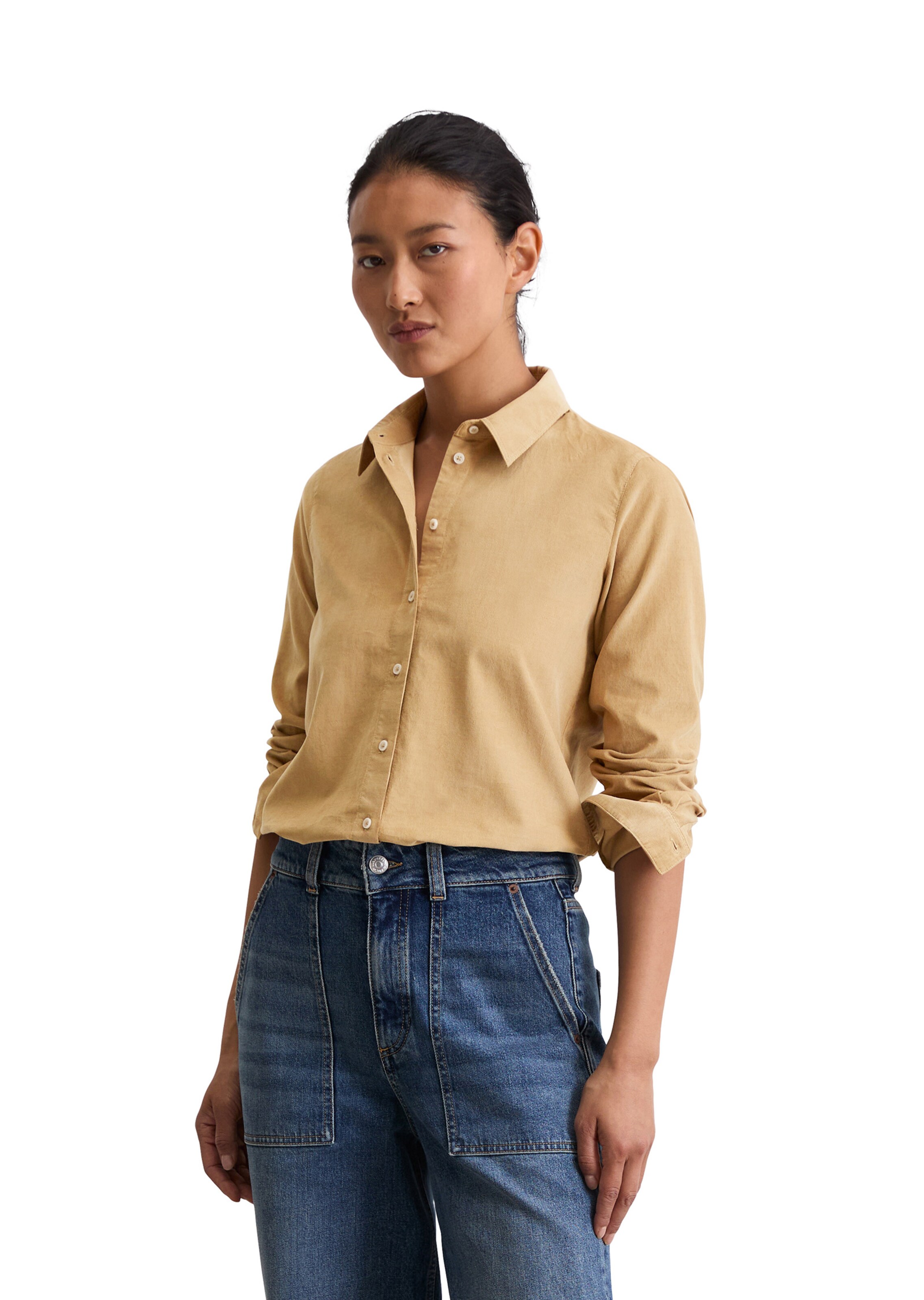 Marc O'Polo Blouse in Beige: voorkant