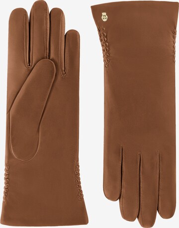 Gants 'Regina' Roeckl en marron : devant