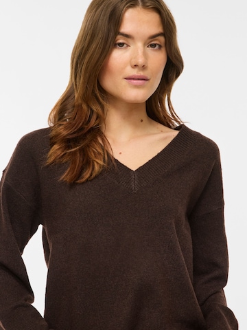 VILA Sweater 'VILiga' in Brown
