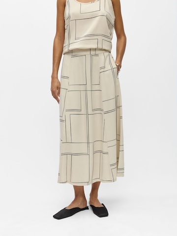 Gonna 'OBJFrame' di OBJECT in beige: frontale