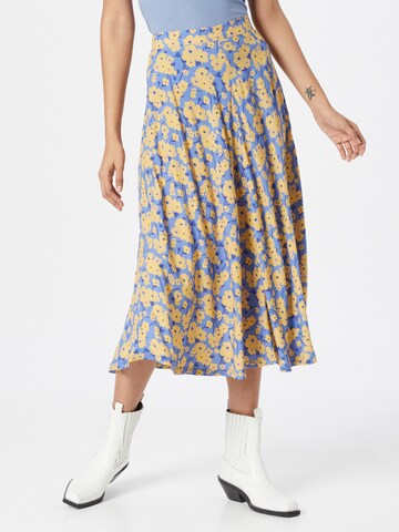 Thinking MU Skirt 'BLOOM' in Blue: front