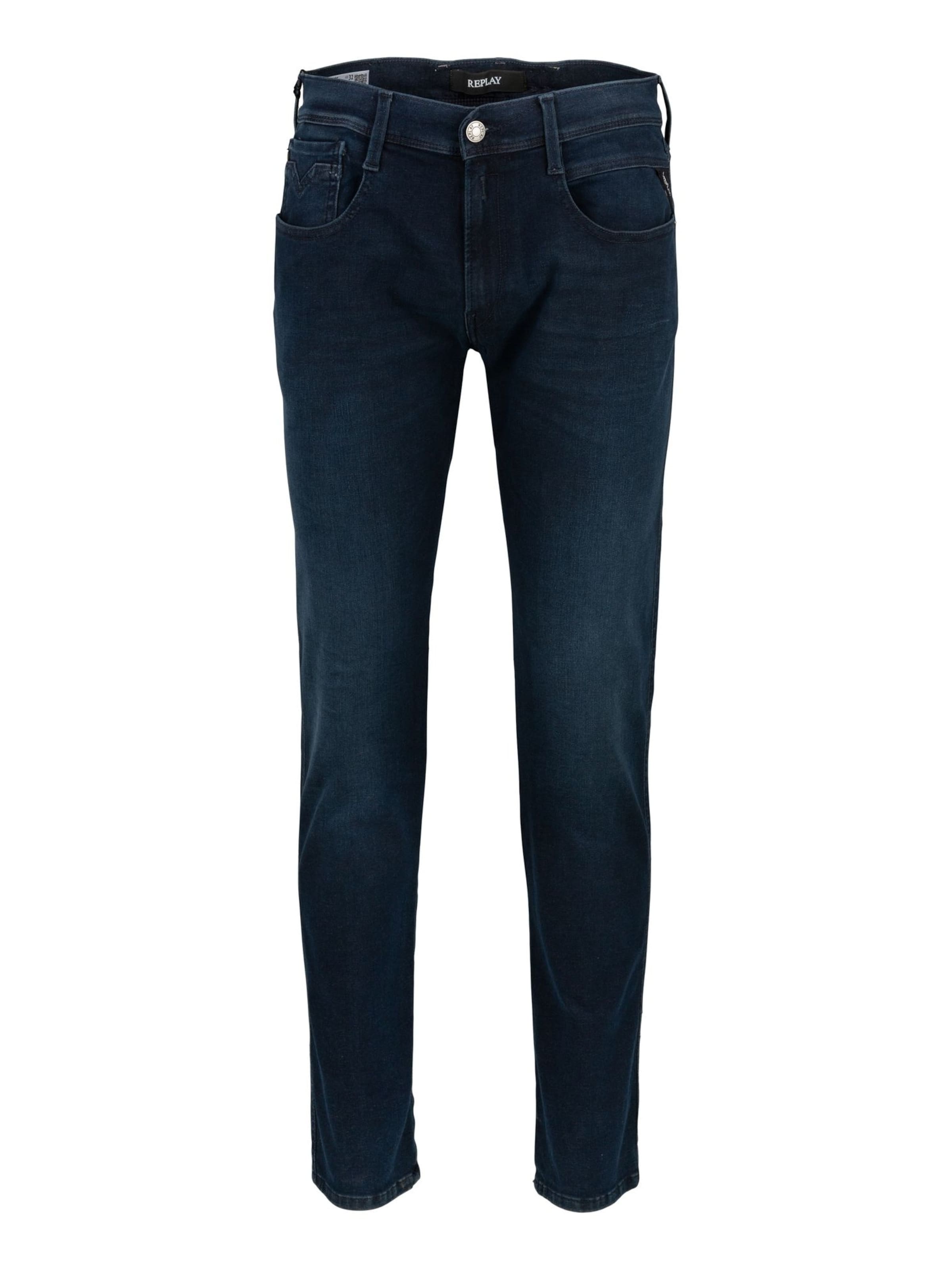 REPLAY Jean 'Anbass' en bleu foncé, Vue avec produit