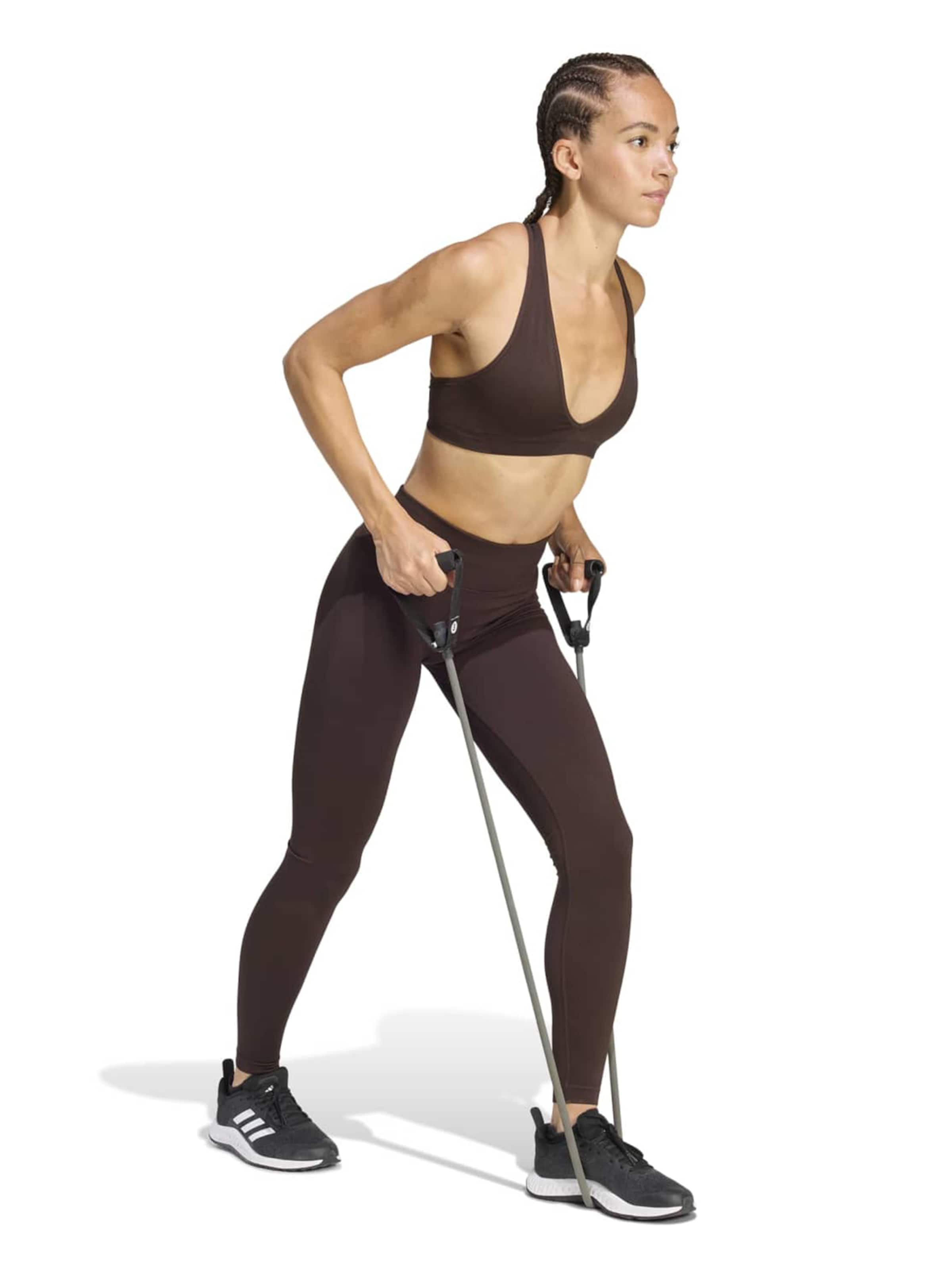 ADIDAS PERFORMANCE Bustier Sport-BH 'Essentials' in Braun