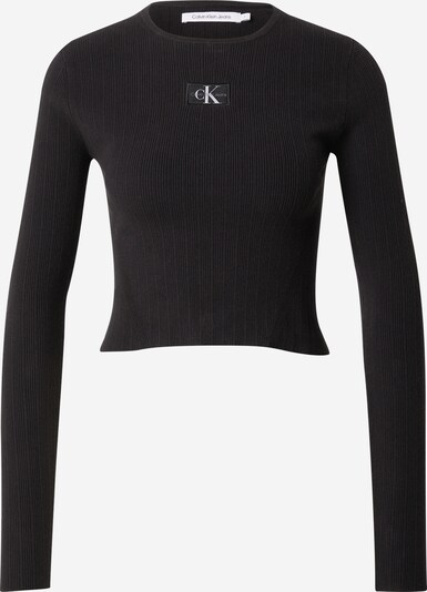Calvin Klein Jeans Sveter - čierna / biela, Produkt
