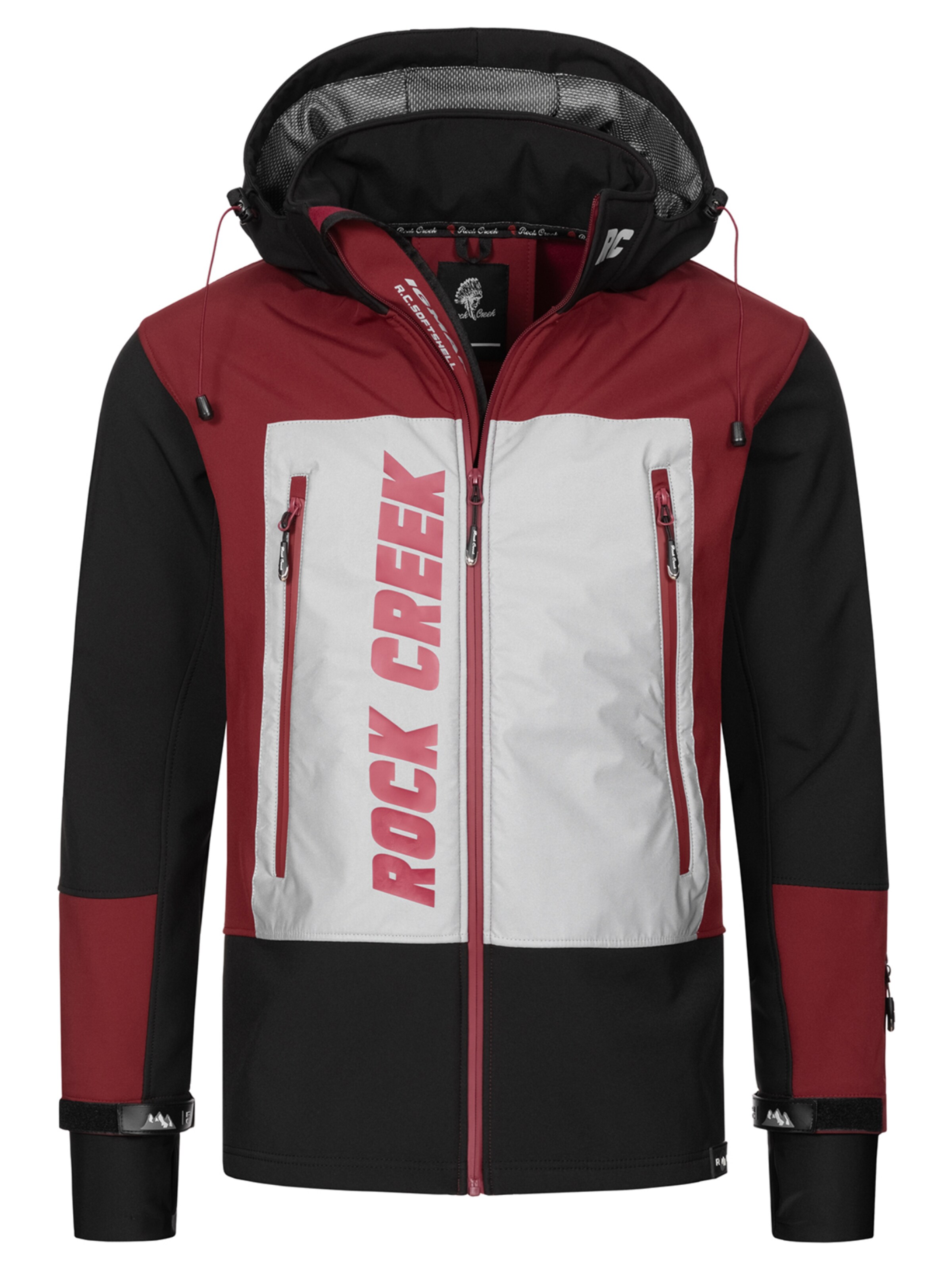 Rock Creek Funktionsjacke in Rot: Vorderseite