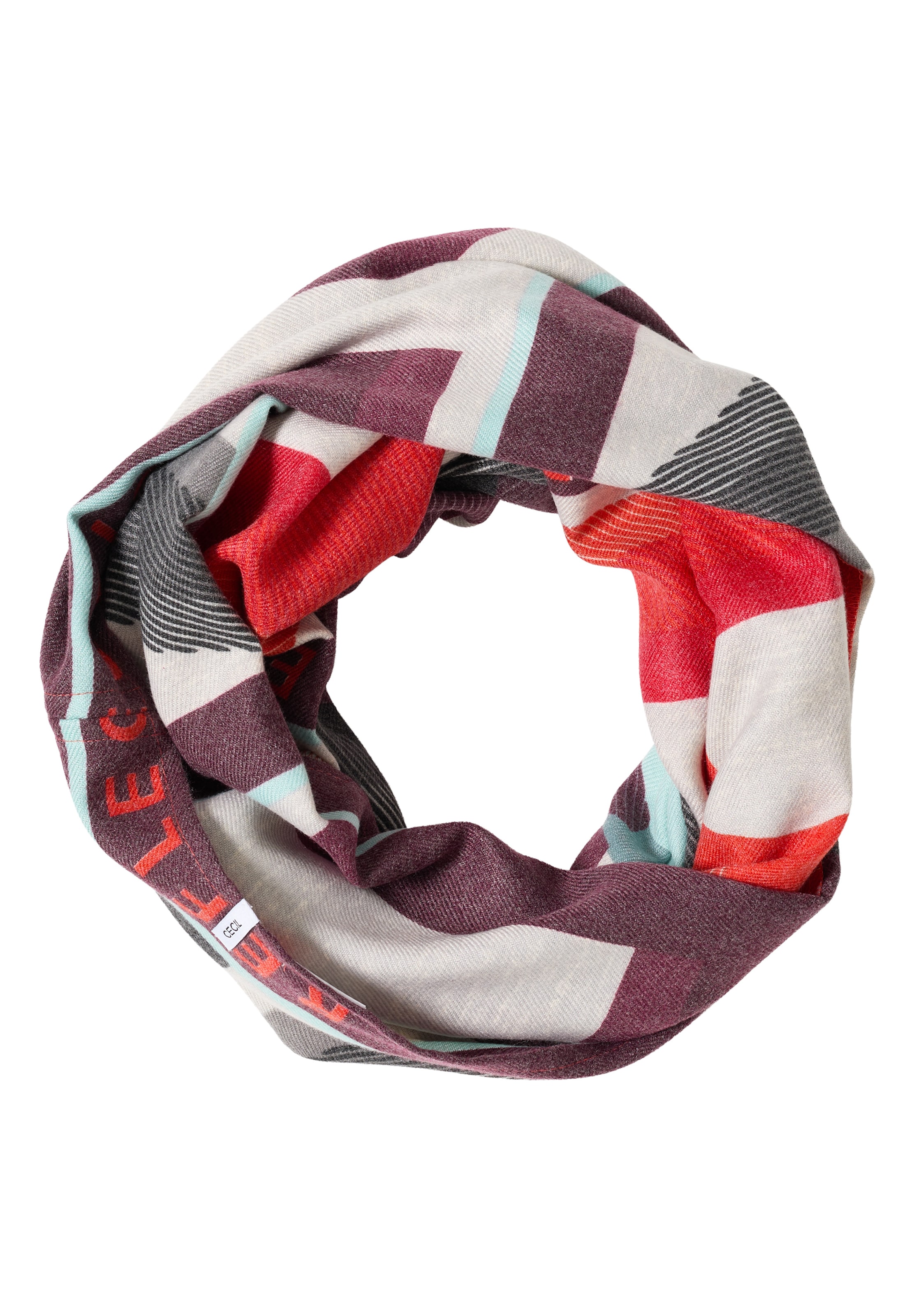 CECIL Tube Scarf in Red: front