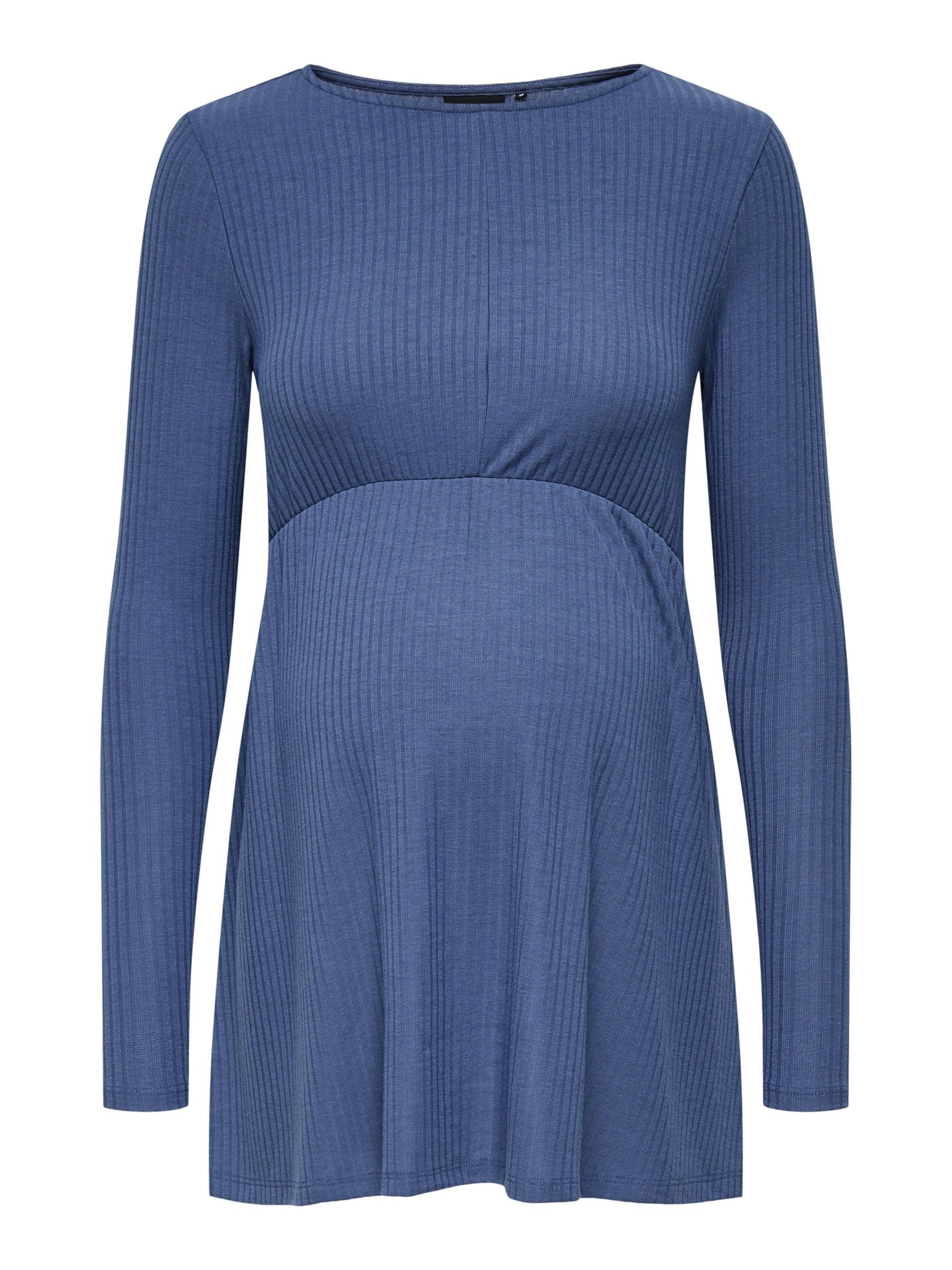 Only Maternity Shirt in Blauw: voorkant