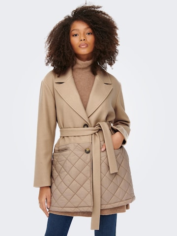 ONLY Between-seasons coat 'Addison' in Brown: front